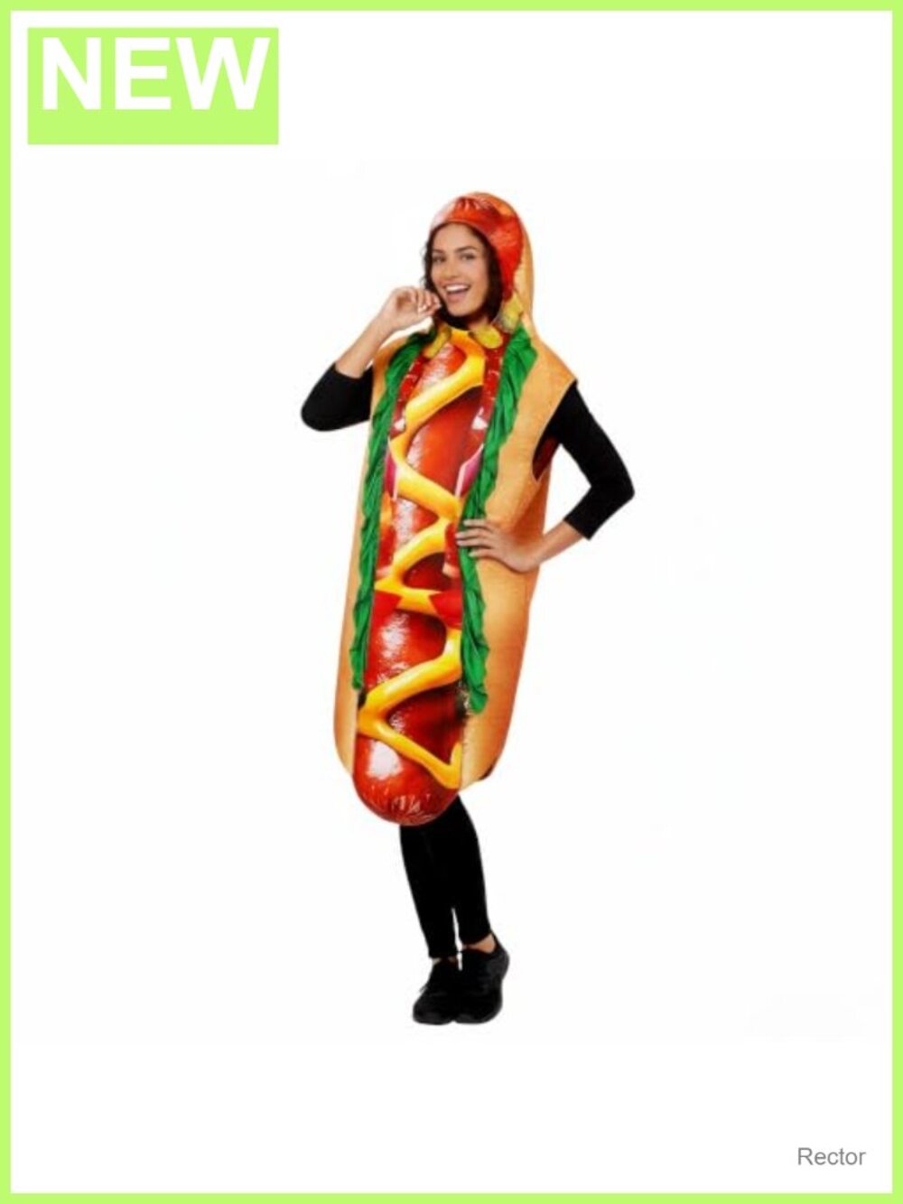 Unisex Hot Dog Costume Adult Funny Halloween Cosplay Party